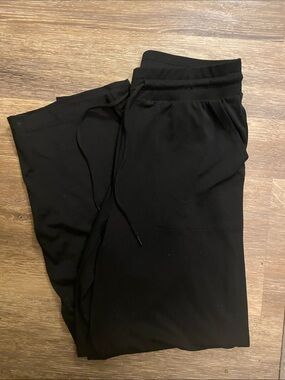 Loft- Lou & Grey Straight Leg Black Drawstring Pants